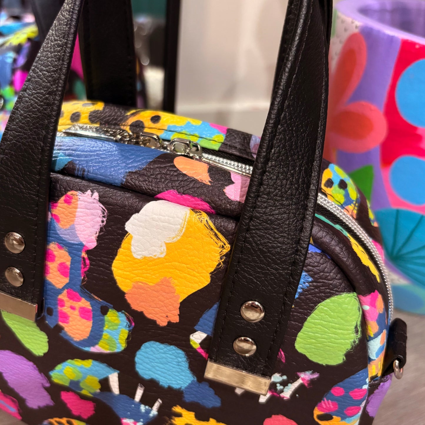 Patchwork Leopard Small Bowler
