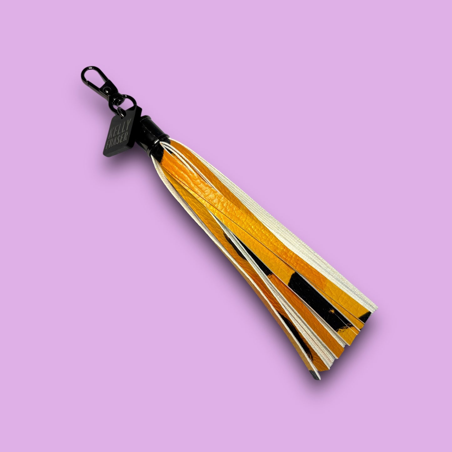 Clip Tassel Classic Cheetah Gunmetal