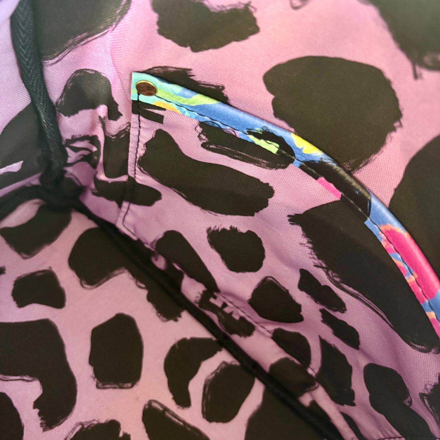 Electric Leopard Bowler Bag