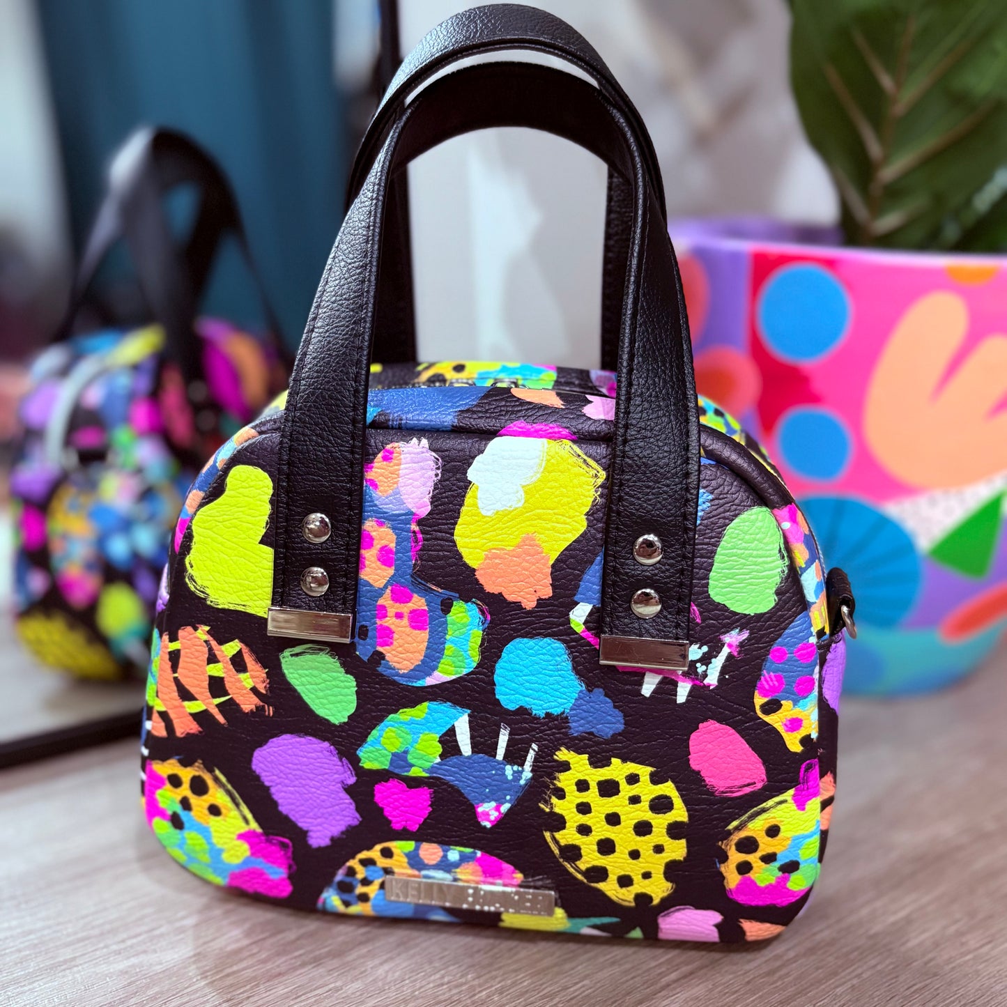 Patchwork Leopard Small Bowler