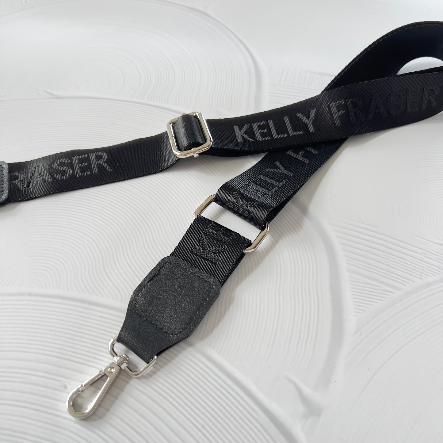 Logo Bag Strap - Silver Hardware