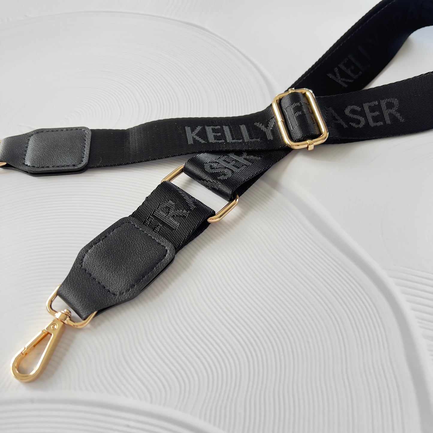 Logo Bag Strap - Gold Hardware
