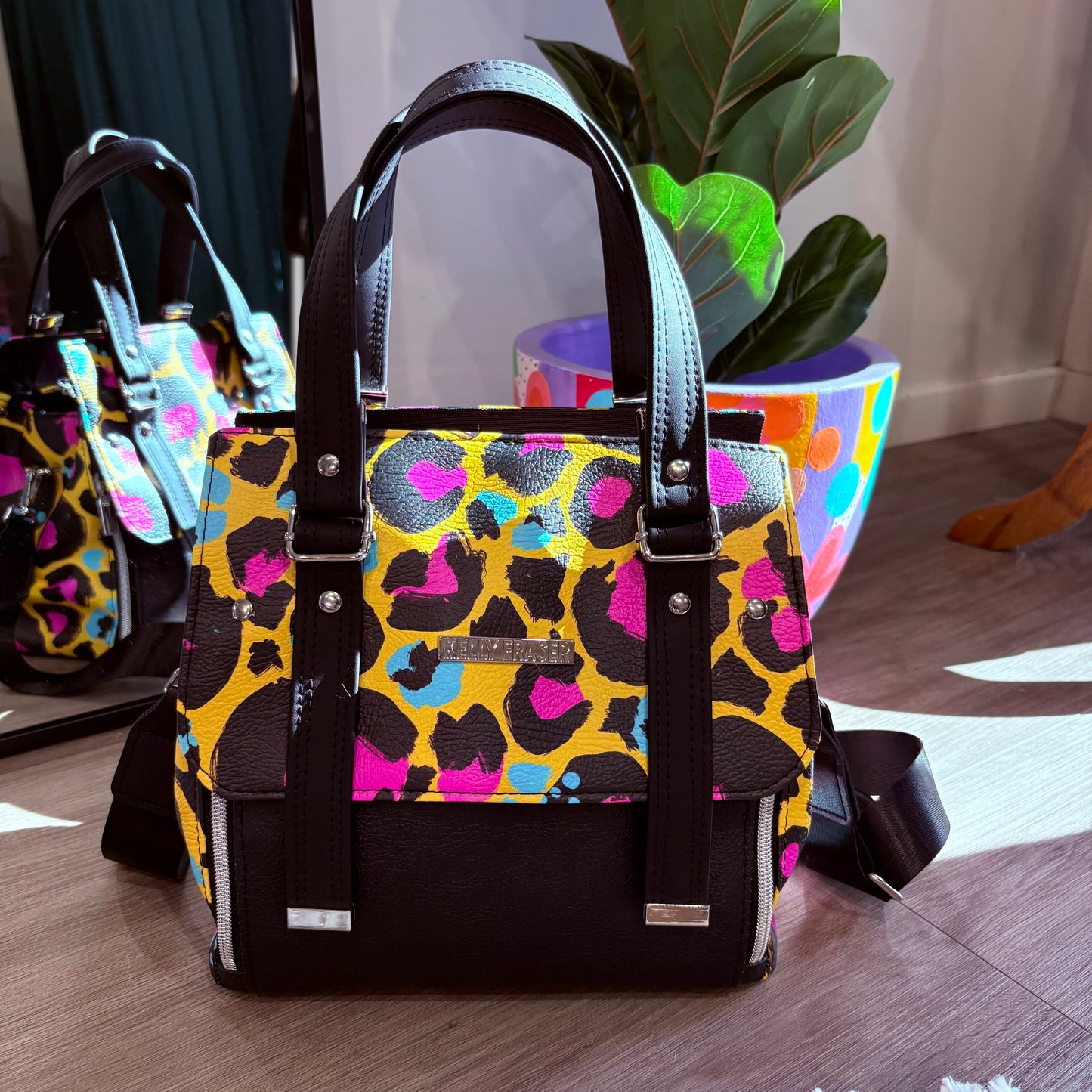 Mustard Leopard - Tara Handbag