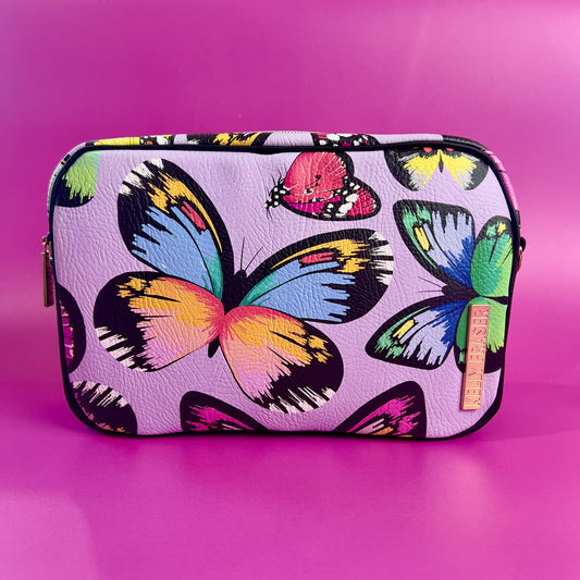 Lavender Butterflies #1 Crossbody Bag