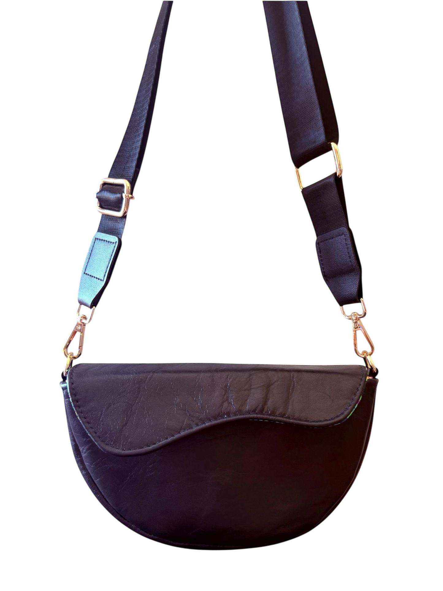 RAFFLE - Leather MoonWave Bag