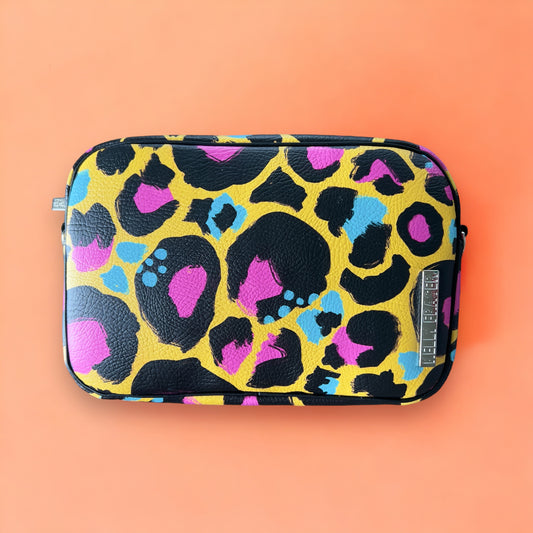 Pink Mustard Leopard Crossbody Bag
