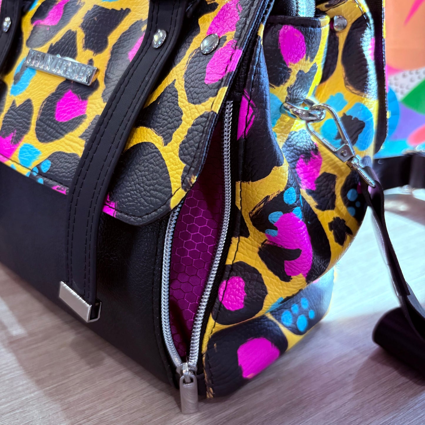 Mustard Leopard - Tara Handbag