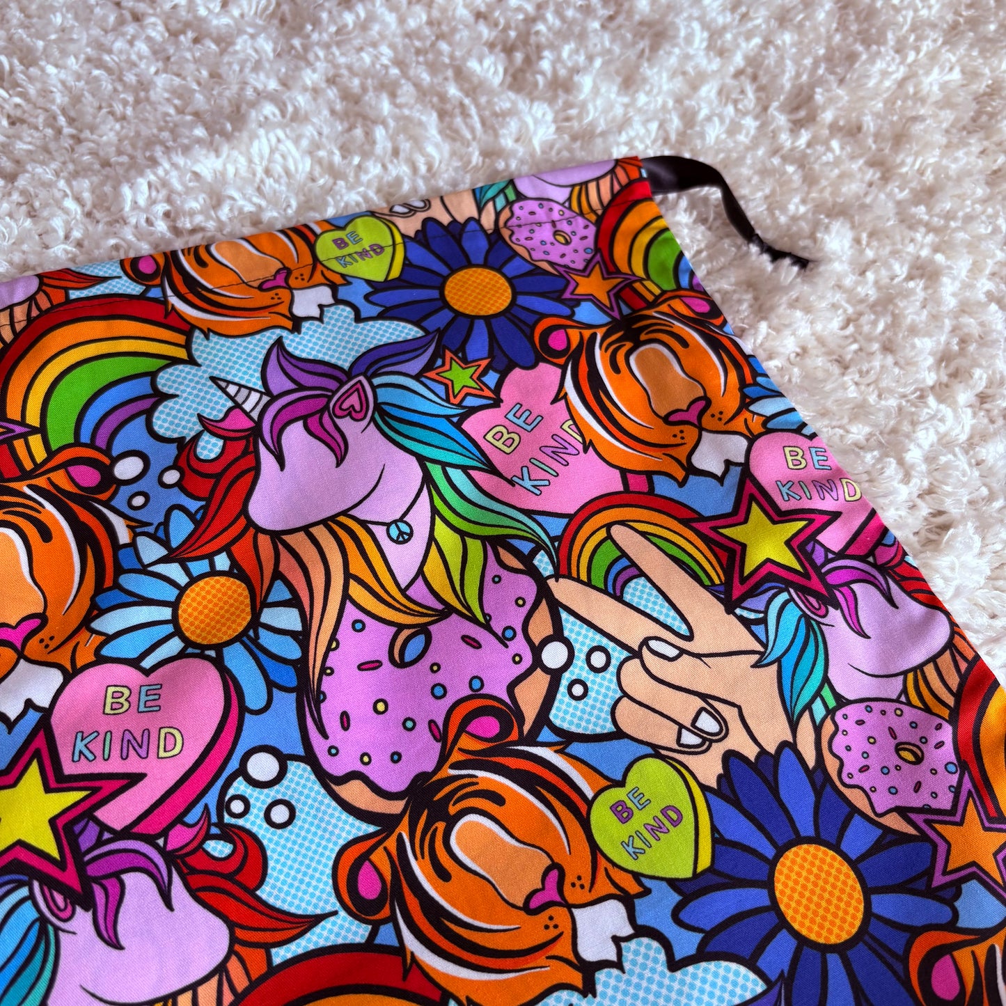 Medium Drawstring Bag - Be Kind