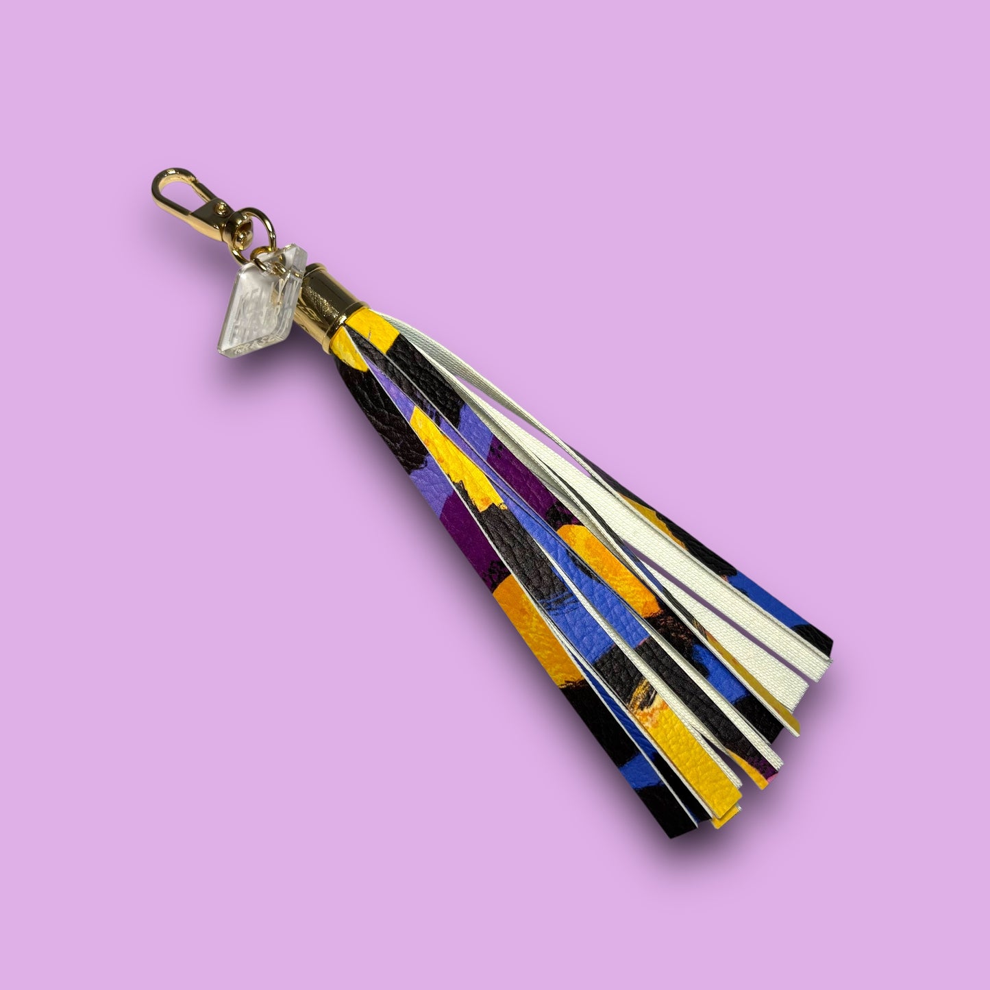 Clip Tassel Fairy Floss Leopard Gold 1