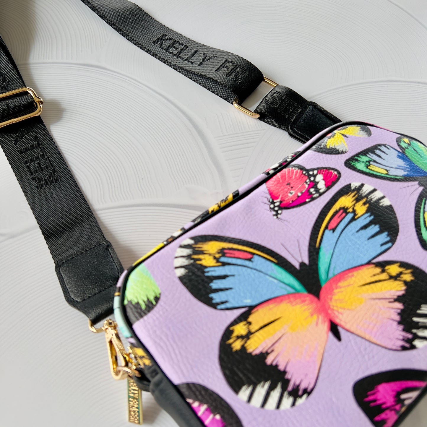 Logo Bag Strap - Gold Hardware