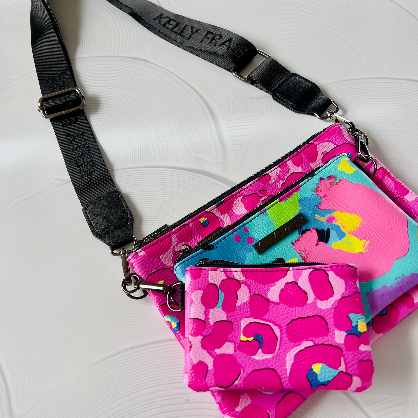 Logo Bag Strap - Gunmetal Hardware