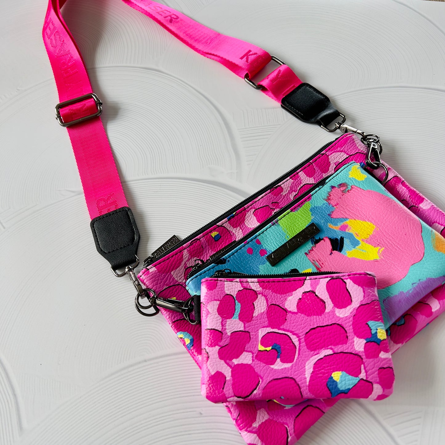 Logo Bag Strap - Gunmetal Hardware