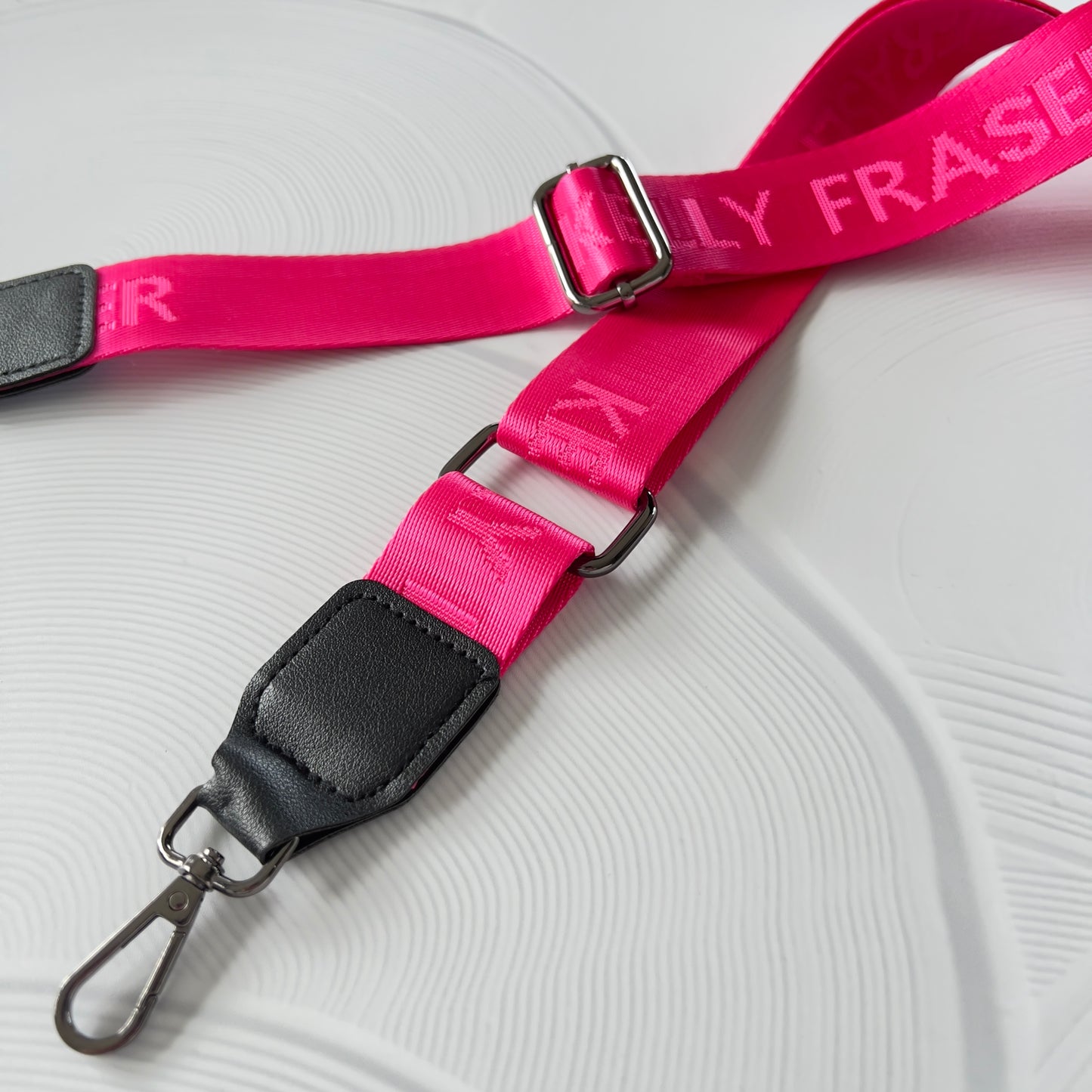Logo Bag Strap - Gunmetal Hardware