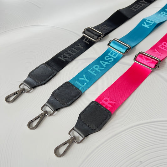 Logo Bag Strap - Gunmetal Hardware