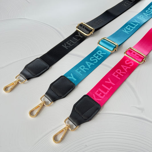 Logo Bag Strap - Gold Hardware