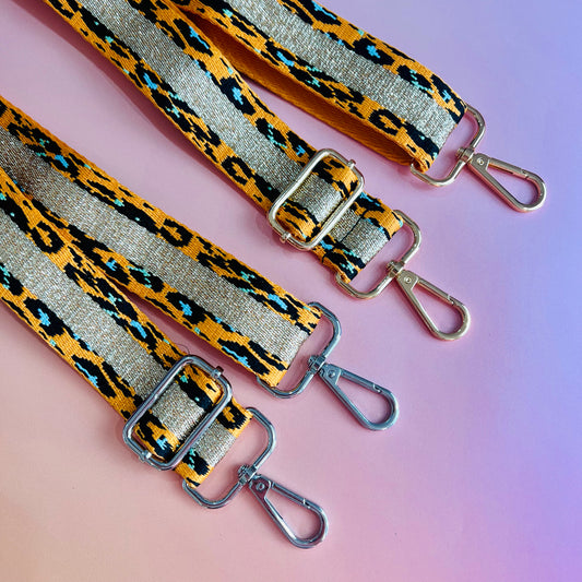 Glitter Leopard Orange Strap