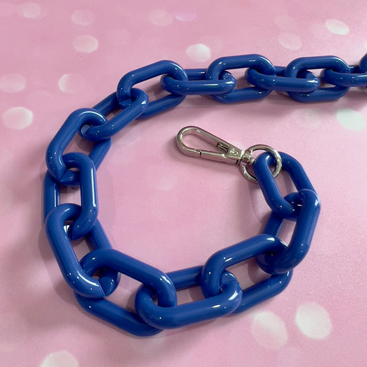 BLUE Chunky Chain Strap